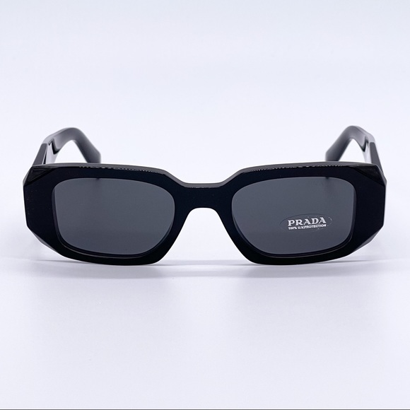 NEW PRADA PR17WS BLACK SUNGLASSES PRADA PR 17WS 1AB5S0 NEW PRADA SYMBOLE - Picture 3 of 13